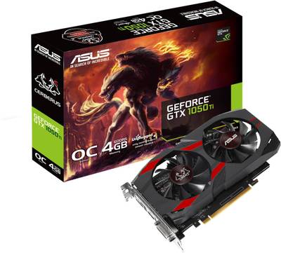 ASUS NVIDIA Cerberus-GTX1050TI-O4G 4 GB GDDR5 Graphics Card