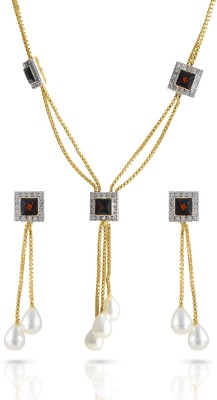 Charms Alloy Gold-plated Gold Jewellery Set(Pack of 1)