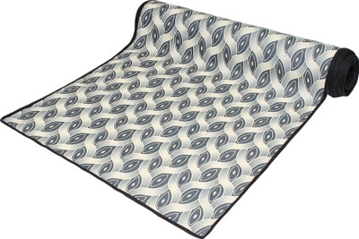 LITHARA PVC (Polyvinyl Chloride) Drawer Mat(Blue, Silver, Large)