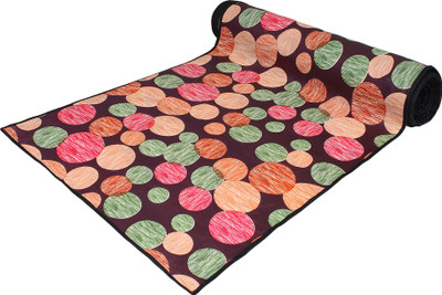 LITHARA PVC (Polyvinyl Chloride) Drawer Mat(Brown, Green, Large)