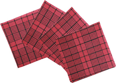 OASIS YDN-OH-0018 Red Cloth Napkins(4 Sheets)