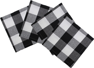 OASIS YDN-OH-0026 Black Cloth Napkins(4 Sheets)