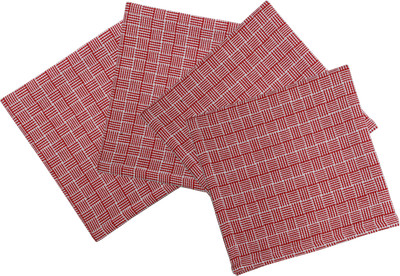OASIS YDN-OH-0009 Red Cloth Napkins(4 Sheets)
