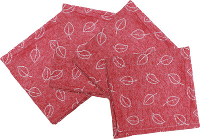 OASIS YDN-OH-0023 Red Cloth Napkins(4 Sheets)