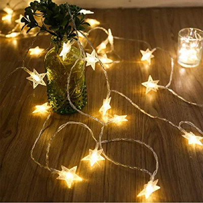 Quality BIt 16 LEDs 3.81 m Yellow Flickering Star Rice Lights(Pack of 1)