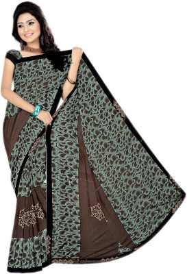 Stylish Sarees Self Design, Embellished, Solid/Plain Bollywood Lycra Blend Saree(Multicolor)