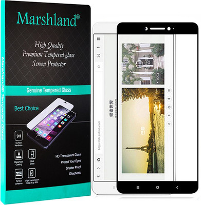 Marshland Tempered Glass Guard for Mi Max 2, 5D 9H Oil-Repel Coating, Anti-Shatter, Anti-Explosion, Bubble-Free Edge to Edge Tempered(Pack of 1)