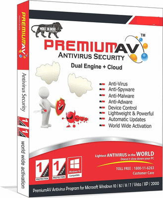 PremiumAV Anti-virus 1 User 1 Year(CD/DVD)
