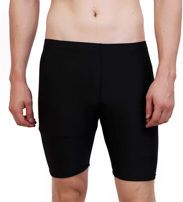 QUADA Solid Men Black Basic Shorts