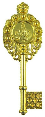 Astrodidi Kuber Kunji Key For Vastu Feng Shui Money And Prosperity Decorative Showpiece  -  8 cm(Bronze, Gold)