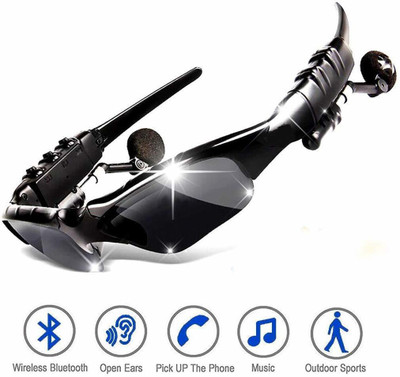 EWELL Bluetooth Audio Player, Connectivity Sunglasses(Smart Glasses, black)