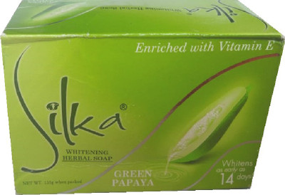 SILKA Green Papaya Soap For Anti Wrinkle(135 g)