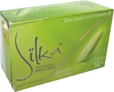 SILKA Green Papaya Soap For Skin Fairness And Glow(135 g)