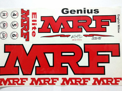 MRF ABD00717 Bat Sticker(Red)