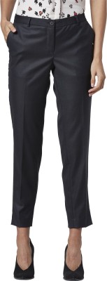 PARK AVENUE Regular Fit Women Dark Blue Trousers