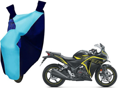 WolkomHome Two Wheeler Cover for Honda(CBR 250R, Blue, Clear)