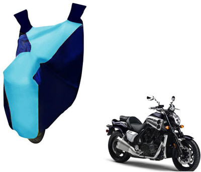 WolkomHome Two Wheeler Cover for Yamaha(VMAX, Blue)