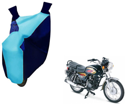 WolkomHome Two Wheeler Cover for TVS(Max 4R, Blue)