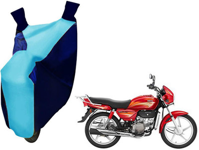 WolkomHome Two Wheeler Cover for Hero(Splendor Plus, Blue)