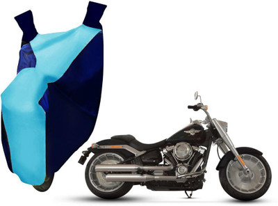 WolkomHome Two Wheeler Cover for Harley Davidson(Blue)
