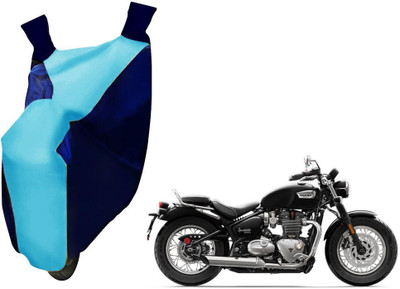 WolkomHome Two Wheeler Cover for Triumph(Bobber 350, Blue)