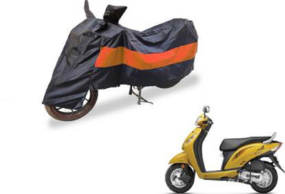 High Quality Waterproof Two Wheeler Cover for Honda(Activa i, Orange, Black)