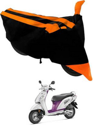 High Quality Waterproof Two Wheeler Cover for Honda(Activa i, Orange, Black)