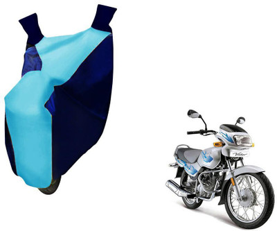 WolkomHome Two Wheeler Cover for TVS(Victor GLX, Blue)