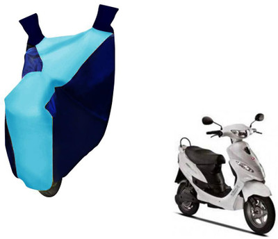 WolkomHome Two Wheeler Cover for Hero(Electric Optima, Blue, Clear)