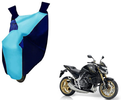 WolkomHome Two Wheeler Cover for Honda(CB 1000R, Blue, Clear)