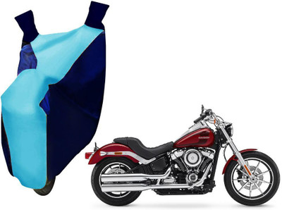 WolkomHome Two Wheeler Cover for Harley Davidson(Blue)