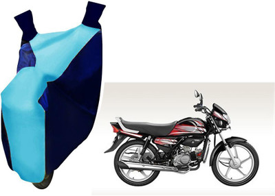 WolkomHome Two Wheeler Cover for Hero(HF Deluxe, Blue)