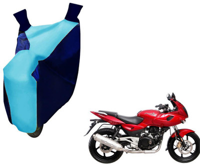 WolkomHome Two Wheeler Cover for Bajaj(Pulsar 220 DTS-i, Blue)