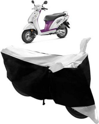 High Quality Waterproof Two Wheeler Cover for Honda(Activa i, Silver, Black)