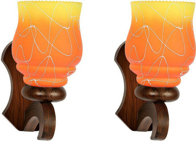 Gojeeva Uplight Wall Lamp Without Bulb(Pack of 2)
