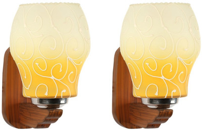 Mobiurja Wallchiere Wall Lamp Without Bulb(Pack of 2)