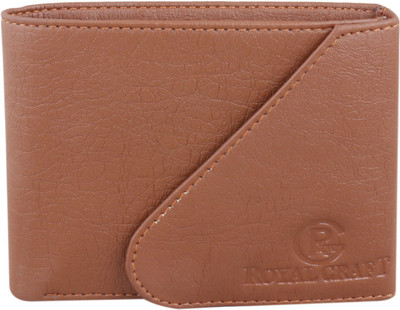 Felice Men Tan Artificial Leather Wallet(4 Card Slots)