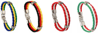 Fashion For Sure Leather Bracelet Set(Pack of 4)