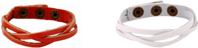 Fashion For Sure Leather Bracelet Set(Pack of 2)