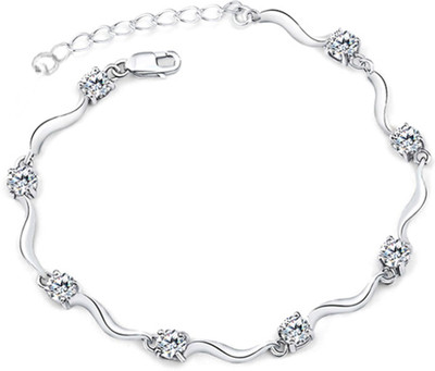Nilu's Collection Sterling Silver Silver Bracelet