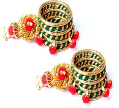 khandelwal impex Dori Pearl Bangle(Pack of 14)