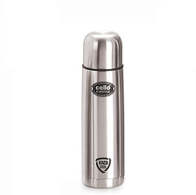 Cello Flip Style 1000 ml Flask (Pack of 1, Silver)
