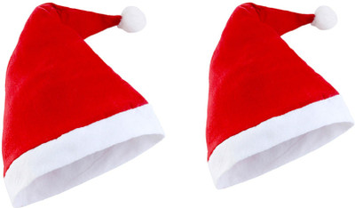 ME&YOU Solid Santa Cap Cap(Pack of 2)