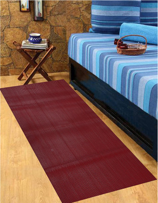 KUBER INDUSTRIES Maroon PVC Runner(2 ft,  X 6 ft, Rectangle)