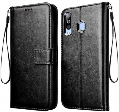 Coverage Flip Cover for Vivo U10 -Vivo 1916(Black, Dual Protection, Pack of: 1)