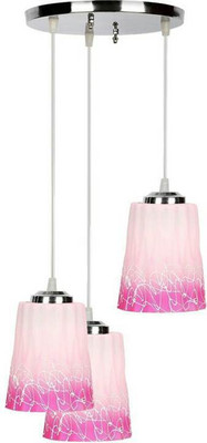 PR Prashant PR Prashant Pendants lamp8 Pendant Lamp Ceiling Lamp(White, Pink)