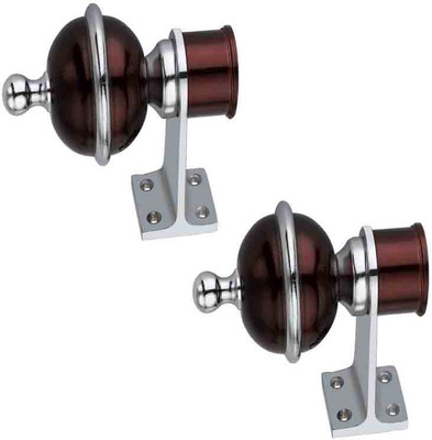 GROWNIX Maroon Rod Rail Bracket Metal(Pack of 2)