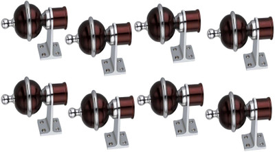 GROWNIX Maroon Rod Rail Bracket Metal(Pack of 8)