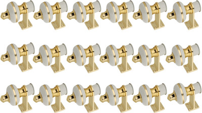 GROWNIX White Rod Rail Bracket Metal(Pack of 18)