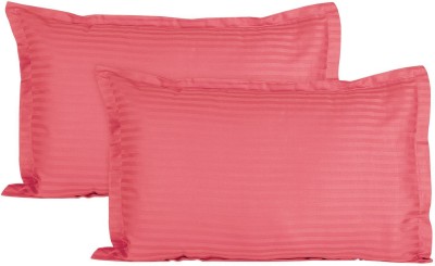 Jinaya's Cotton Pillows Cover(Pack of 2, 46 cm*69 cm, Peach)